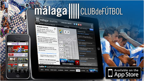 Málaga C.F., disponible ya la aplicación para iPhone e iPad